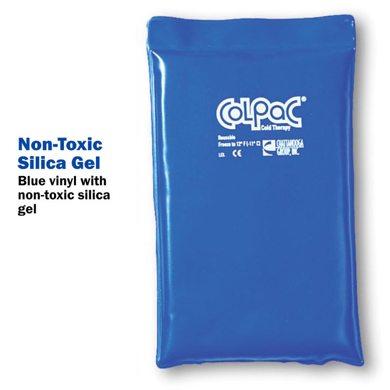 Chattanooga ColPac, Reusable Gel Ice Pack for Knee, Arm, Elbow, Shoulder, Back - Aches, Swelling, Bruises, Sprains, Inflammation, Half Size 2 Pack Bundle, Blue Vinyl, with a Lumintrail Bag - Image 5