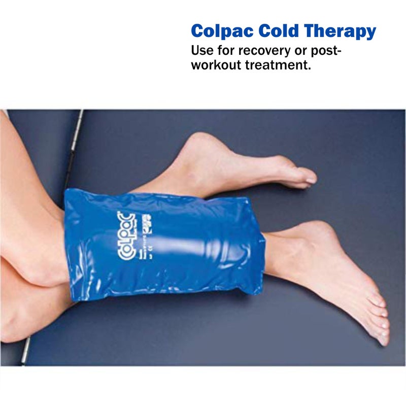 Chattanooga ColPac, Reusable Gel Ice Pack for Knee, Arm, Elbow, Shoulder, Back - Aches, Swelling, Bruises, Sprains, Inflammation, Half Size 2 Pack Bundle, Blue Vinyl, with a Lumintrail Bag - Image 4