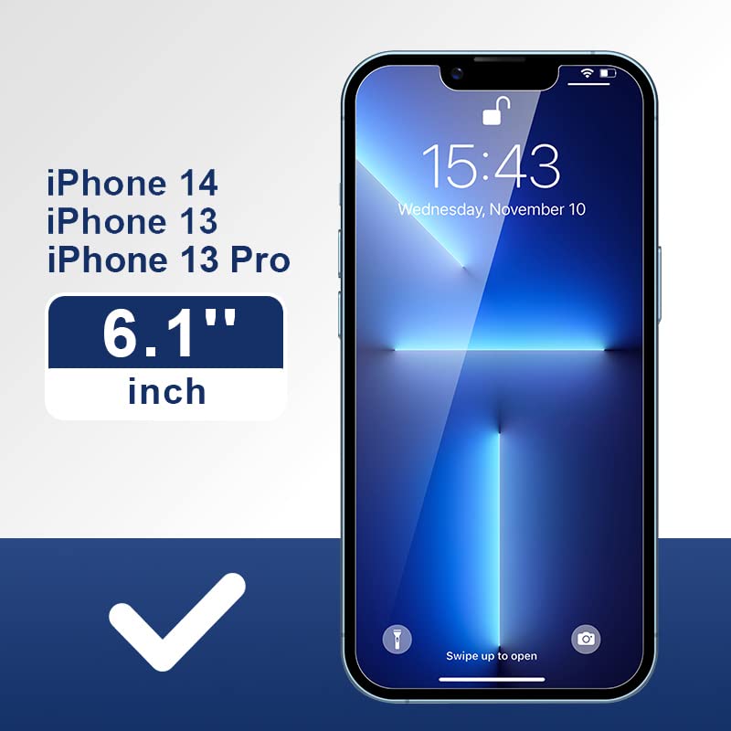 ImpactStrong Anti-Spy Privacy Screen Protector for iPhone 16e / iPhone 13 / iPhone 13 Pro (6.1-Inch), 9H Tempered Glass, Shatter-Resistant, Anti-Scratch, Easy Install Kit, Case Friendly, 2-Pack - Image 2