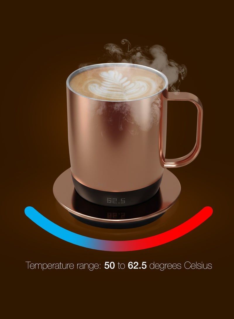 LePRESSO AURELIO Ceramic Mug with Temperature Control Base / Temperature Range 50°C to 62.5°C / Capacity 300ml / Capacity 300ml IPX7 / Charger Type-C -Silver - Image 4