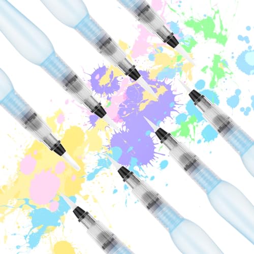 Prasacco 8-Piece Watercolour Brush Pens - Refillable Water Brush Pens for Watercolor Painting, Artists, Calligraphy - Image 3