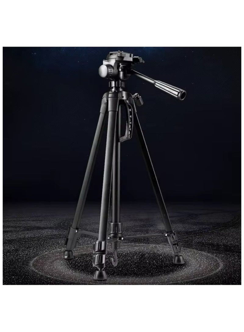 MOXOM WT-3520 140cm Camera Tripod, Lightweight Universal Aluminium Alloy Stand Tripod, Tripod Stand 1400MM Extendable, Tripod with Portable Pouch - Image 3