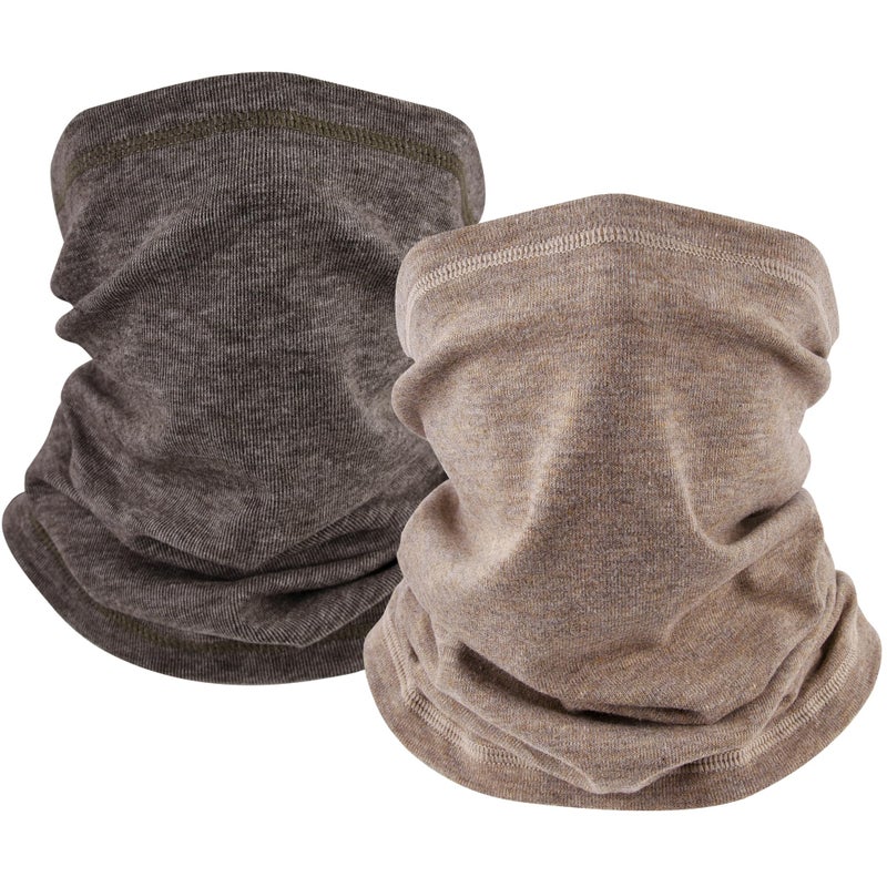 EXski Winter Neck Gaiter Warmer, Soft Fleece Face Mask Scarf for Cold Weather Skiing Cycling Outdoor Sports 2 Packed - Image 1