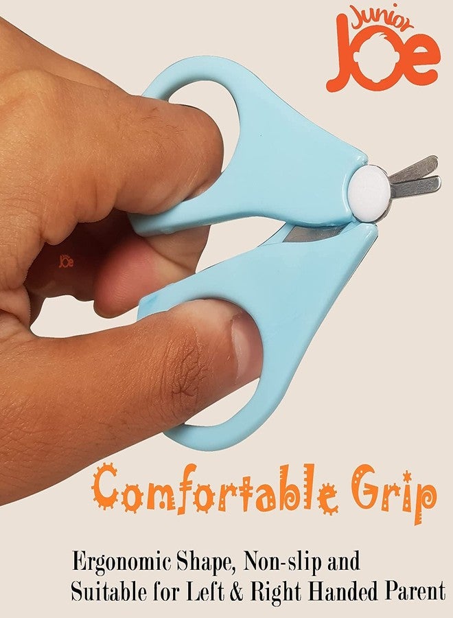 JUNIOR JOE Baby Nail Cutting Scissors (Blue) - Image 5