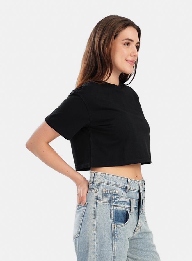 Carina Trendy Cropped Half-Sleeve Top - Image 2