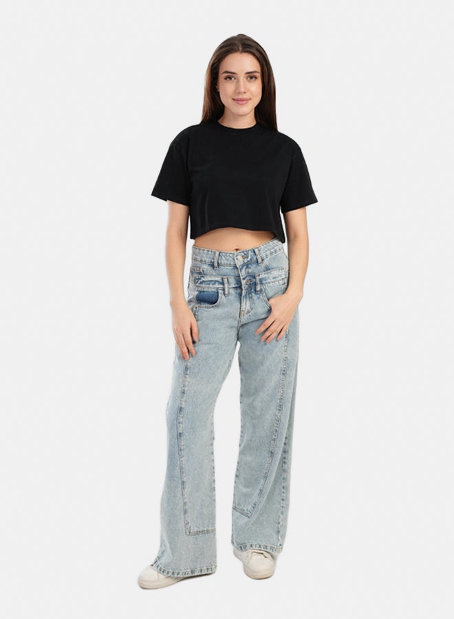 Carina Trendy Cropped Half-Sleeve Top - Image 5