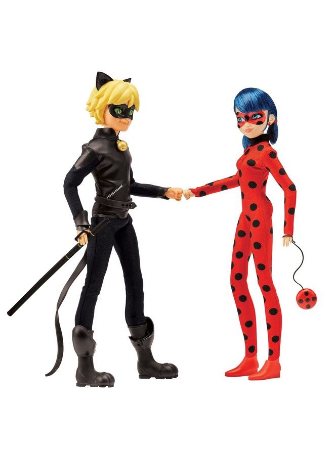 Miraculous Ladybug Mission Accomplished Ladybug & Cat Noir 2Pack Dolls By Playmates Toys - Image 1