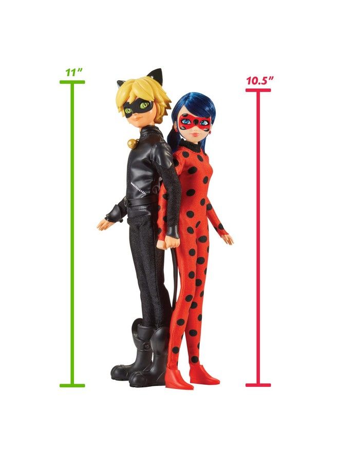 Miraculous Ladybug Mission Accomplished Ladybug & Cat Noir 2Pack Dolls By Playmates Toys - Image 3