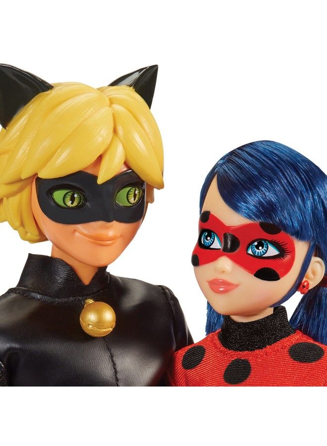 Miraculous Ladybug Mission Accomplished Ladybug & Cat Noir 2Pack Dolls By Playmates Toys - Image 5