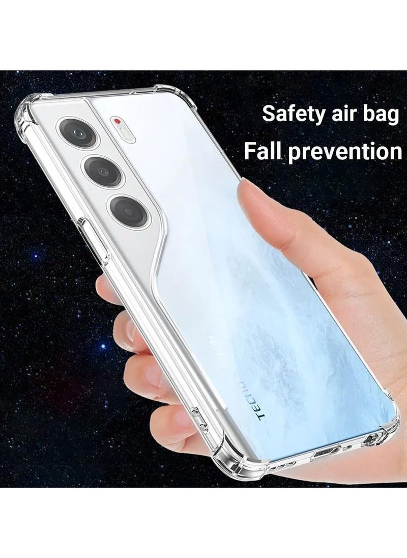 General Transparent Case Compatible with Tecno Camon 40 Pro 5G, Slimline TPU Transparent Soft Back Cover with 4-Corner Anti-Shock Airbag and Camera Lens Protection  - Image 5