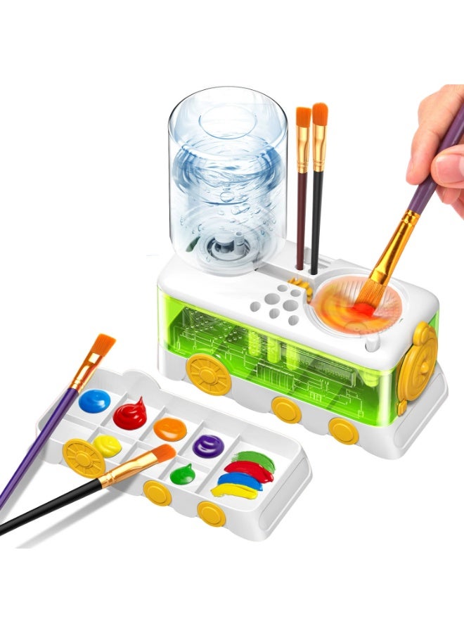 general Wash Brush Cleaner - automatically Changes Water, Pen Holder With Multiple Color Options for Washing Brushes.