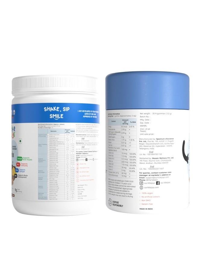 Little Joys Brain Development Kit (7-12 Years) | With NutriMix (350g) & Brain Health Gummies (30 day pack) | Omega 3 DHA-Packed Kit for Better Focus & Memory - Image 5