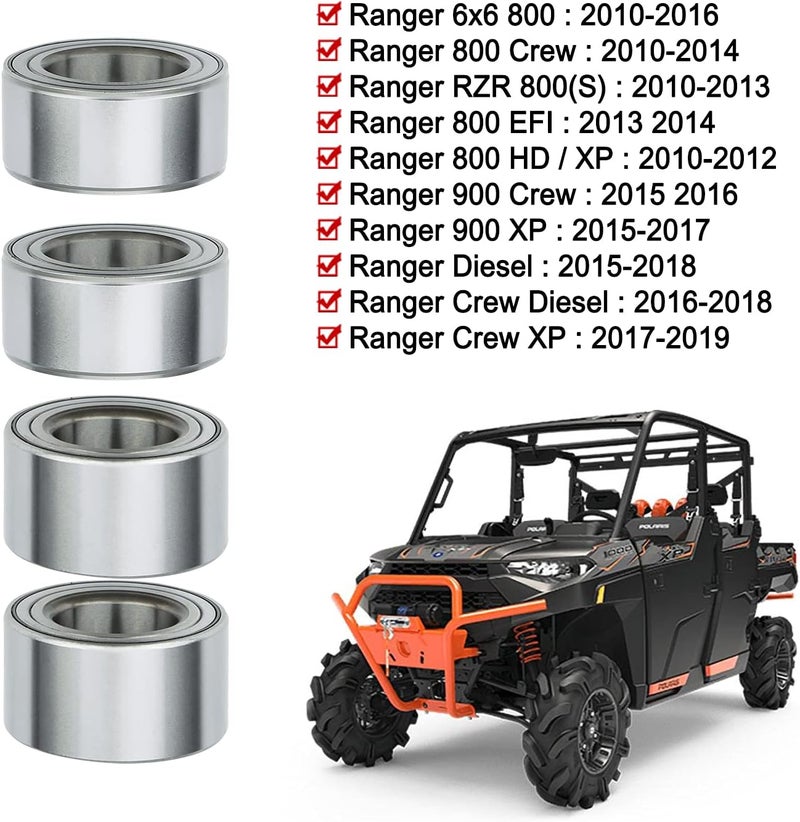 MINSTAR Wheel Hub Bearings for Polaris Ranger RZR 800 - Image 2
