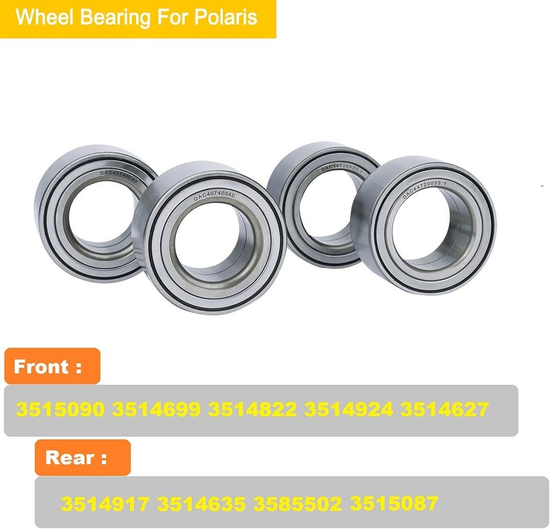 MINSTAR Wheel Hub Bearings for Polaris Ranger RZR 800 - Image 3