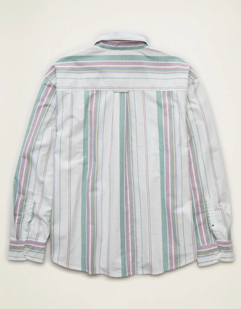 American Eagle AE Relaxed Fit Oxford Button-Up Shirt
