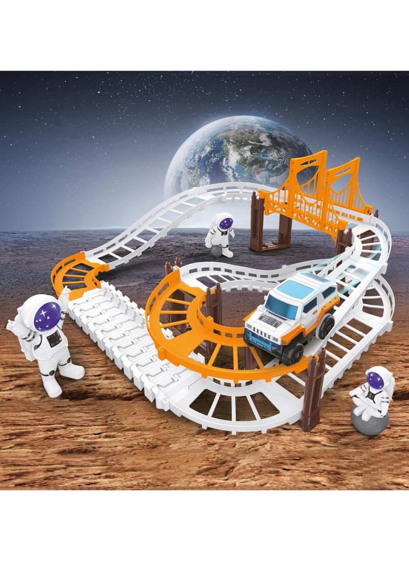 Ogi Mogi Toys Space Track and Vehicle Set, Preschool Imagination Play for Boys and Girls, Innovative Space Theme with 3 Astronaut Dolls, Educational Gifts for Children Aged 2 to 10  - Image 1