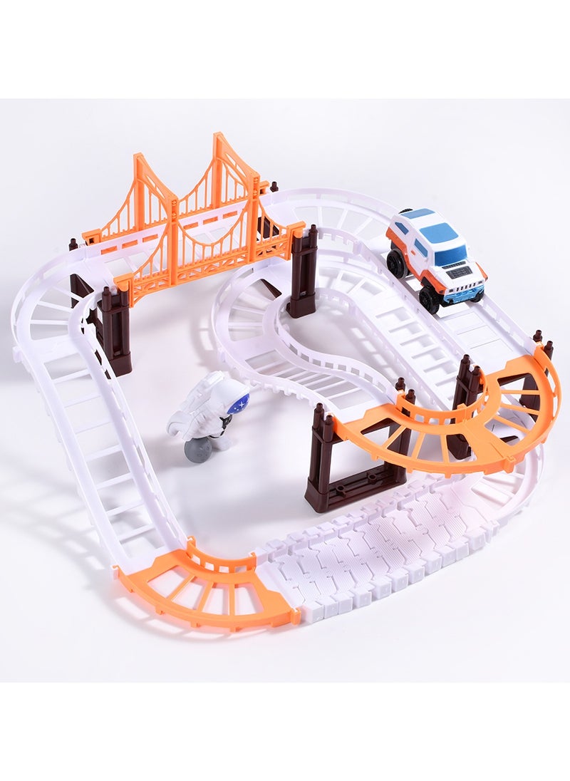 Ogi Mogi Toys Space Track and Vehicle Set, Preschool Imagination Play for Boys and Girls, Innovative Space Theme with 3 Astronaut Dolls, Educational Gifts for Children Aged 2 to 10  - Image 4