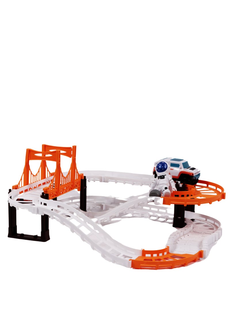 Ogi Mogi Toys Space Track and Vehicle Set, Preschool Imagination Play for Boys and Girls, Innovative Space Theme with 3 Astronaut Dolls, Educational Gifts for Children Aged 2 to 10  - Image 5