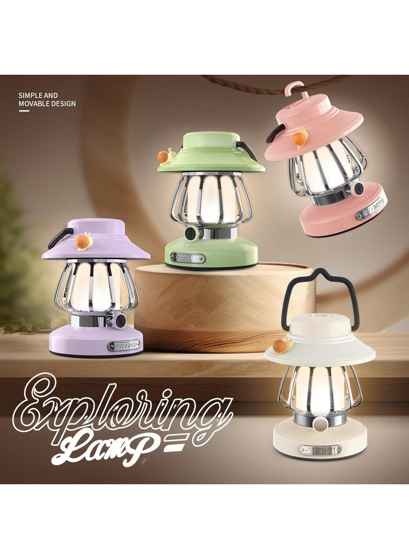 Y&D Little Snail Retro Camping Night Light Charging Portable Outdoor Desk Lamp Tent Camping Camp Atmosphere lights - Image 2