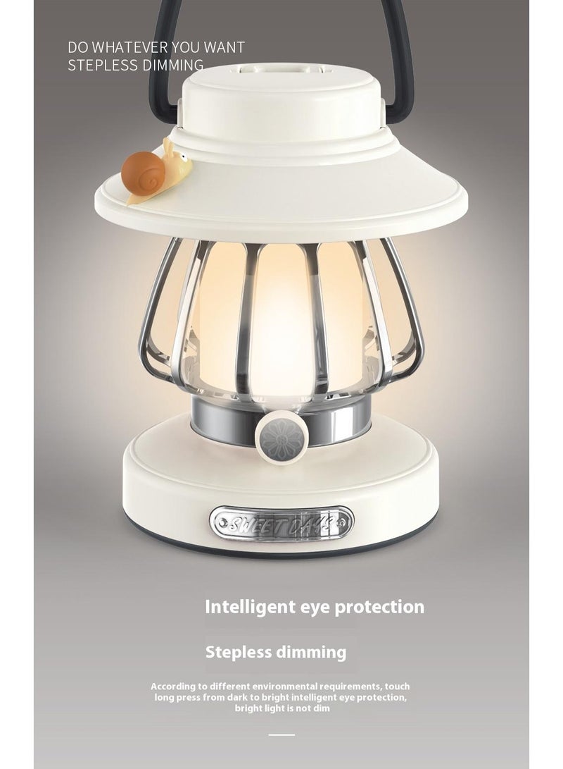 Y&D Little Snail Retro Camping Night Light Charging Portable Outdoor Desk Lamp Tent Camping Camp Atmosphere lights - Image 4