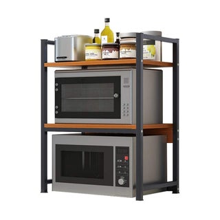 INDIDECOR 46300 Wood Grain 2 Layer Microwave Oven Rack Kitchen Shelf Multifunction Oven Rice Cooker Pot Seasoning Rack Household FloorStanding L53W35H70cm - pzsku/ZBA31ACFAEDF134169D11Z/45/1748264443/29a770df-c975-41b8-948e-bd7a6e9bc9ac