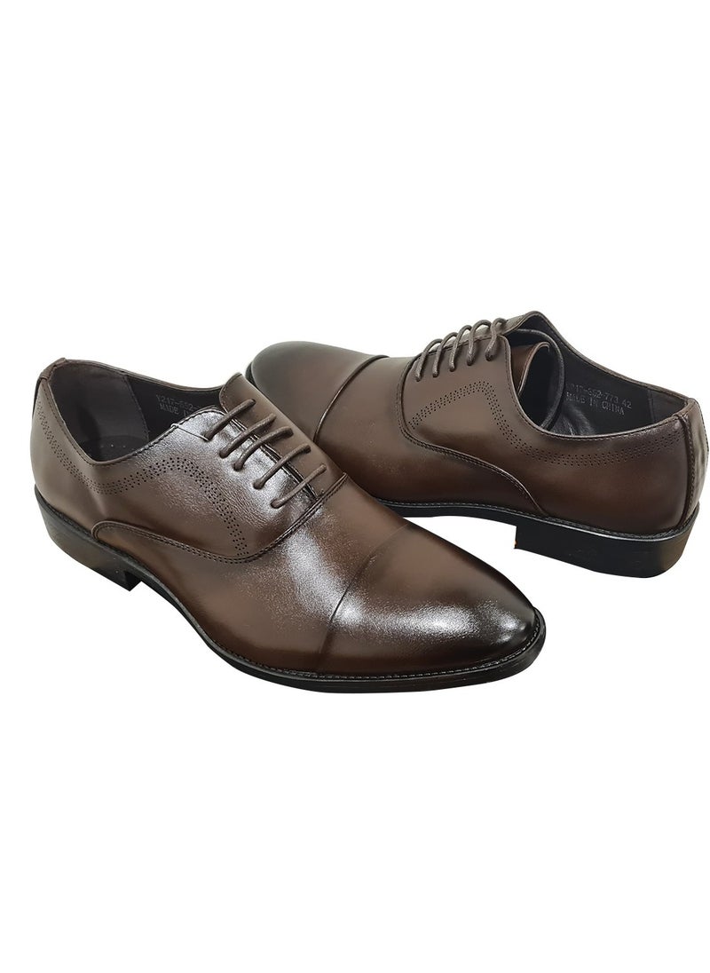 Generic - Mens formal Lace up Dark Brown - Image 1