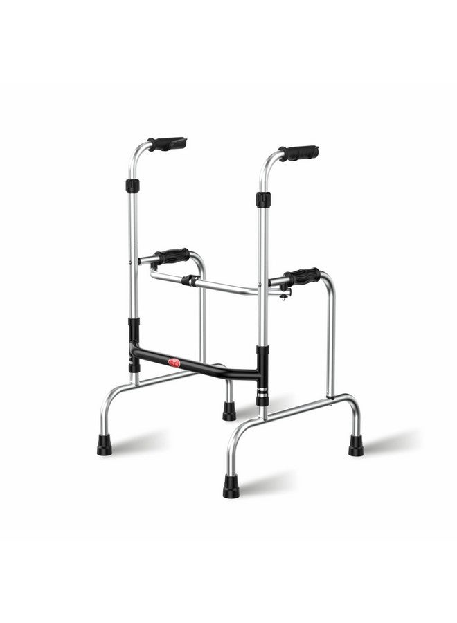 EASYCARE 5-Level Adjustable Height Step Walker | Lightweight & Foldable Aluminum Walker | Safe & Stable Support for Elderly, Dual Reciprocal Mode, Stand Assist, Sturdy Frame for Rising Aid - Image 1
