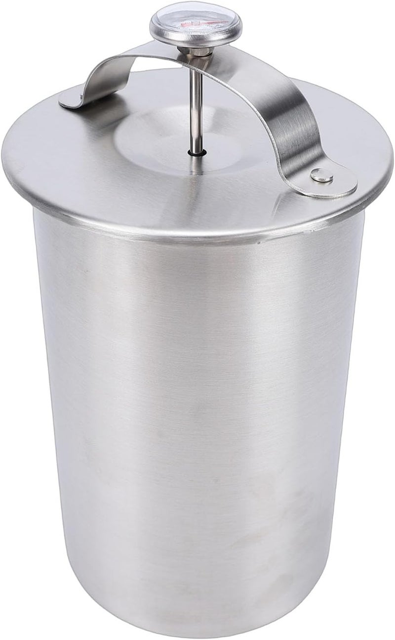 Meat Press Cooker, 304 Stainless Steel Ham Maker with Precision Thermometer for Professional Kitchen Cooking - Image 5