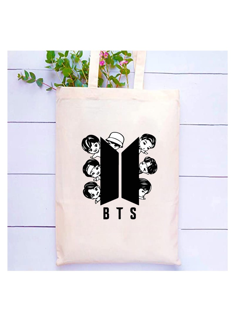 BTS - Cotton bags - Reusable cotton bags - Eco Friendly - Light Weight - For grocery, school, office, Travel - Image 2