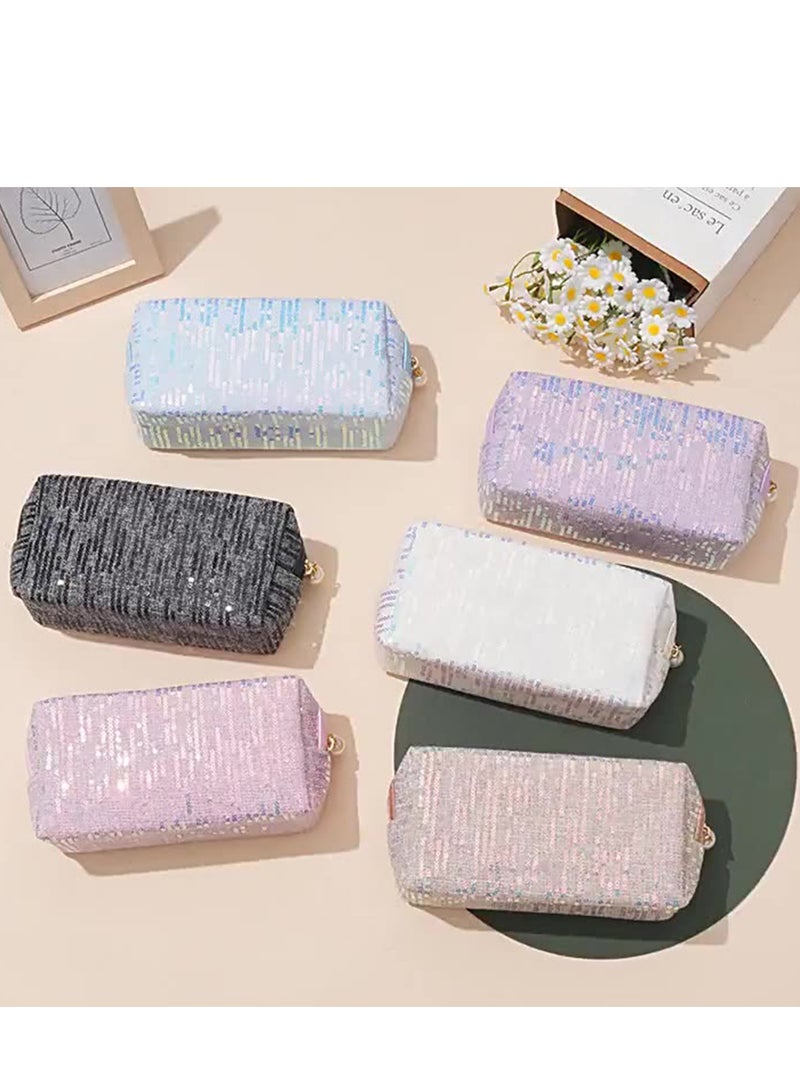 Large Capacity Travel Toiletry Cosmetic Bag, Bling Clutch Bag, Multifunctional Storage Makeup Bag for Women, Portable Waterproof Skincare Bag - Image 2