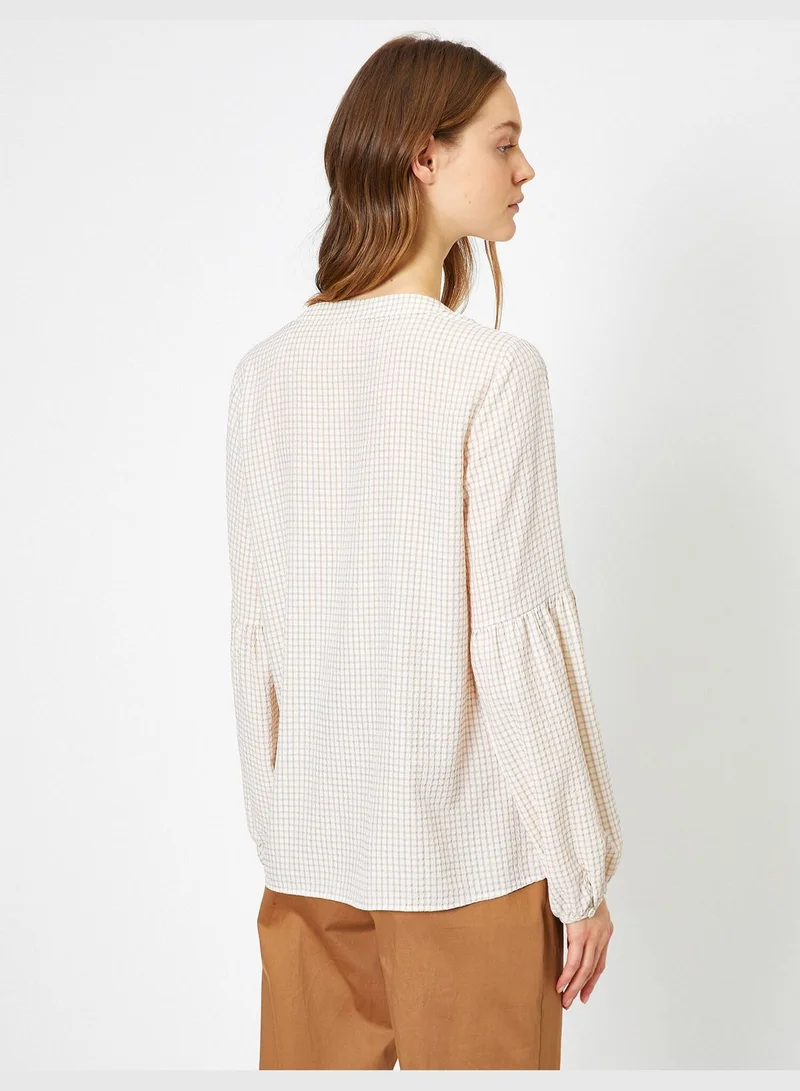 KOTON Check Blouse