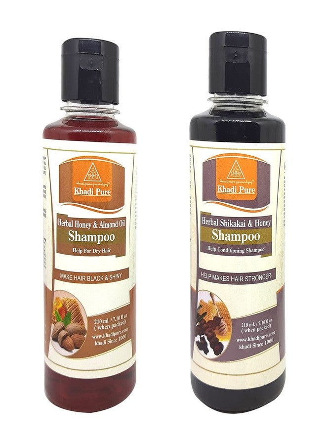 كادي شامبو/منظف شعر خادي بيور هوني ألموند وشيكاكاي هوني، 210 مل (عبوة من قطعتين) - Image 2