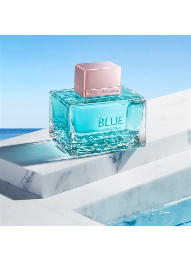 Antonio Banderas Perfumes - Blue Seduction Woman - Eau de Toilette for Women - Long Lasting - Fresh, Casual and Femenine Fragance - Floral Aquatic Notes - Ideal for Day Wear - 2.7 Fl Oz - Image 1