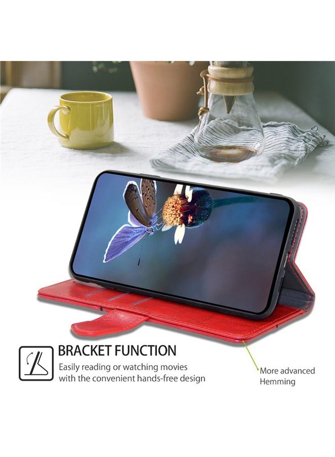 S-TOP Case For iPhone 16 Pro Geometric Stitching Leather Phone Case - Image 3