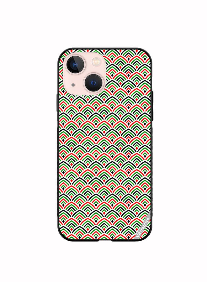VR CREATIVE Protective Case Cover For Apple iPhone 13 mini United Arab Emirates Flag Colors Design Multicolour - Image 1