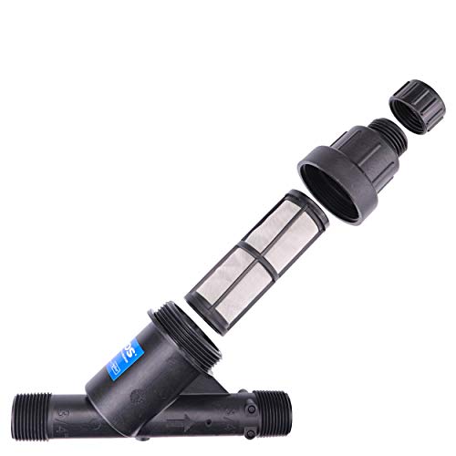 NDS PRYF 30 Pressure-regulating Y Filter, 3/4 in. MPT X 3/4 in. MPT, 0.2-5 GPM Flow Range, 30 PSI, 200 Mesh, Black - Image 2