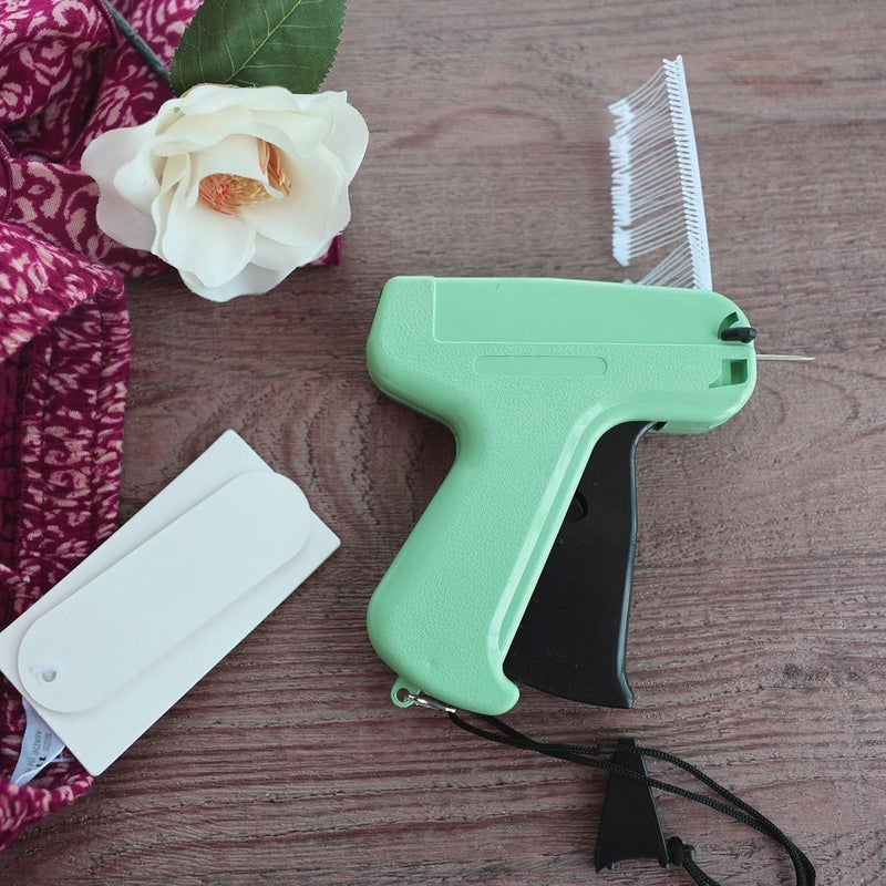 KASTWAVE Tagging Gun For Clothing, Price Tag Gun With 5 Needles & 1000 Barbs Fasteners, Price Tag Gun, Tag Attacher Guns, Retail Tagging Gun, Hang Tag Gun, For Warehouse, Consignment, Sale (Light Green) - Image 3
