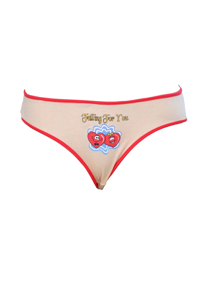 Dadoush Women's Underwear, 3-Pack (Beige, Gray, Blue) - Mid-Waist Panty Set of 3 Panties. Multi-colored for women - Free Size M-L - Image 2