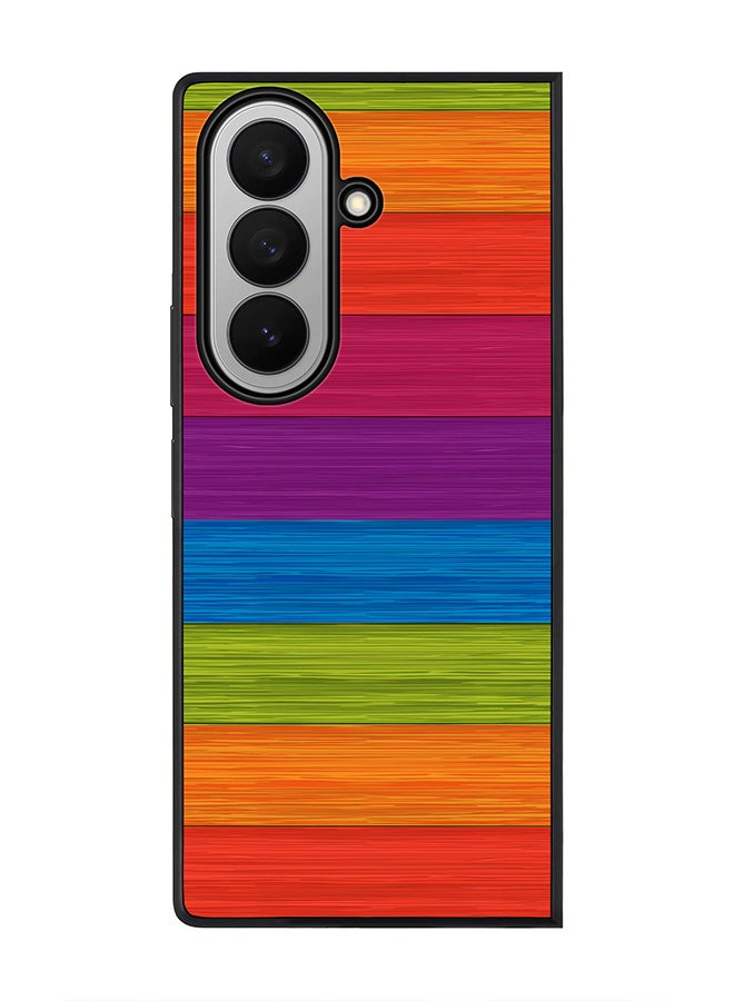 Stylizedd For Samsung Galaxy Z Fold7 Case,Slim fit Camera Protection, Shockproof Thin Phone cover  - Colorwood