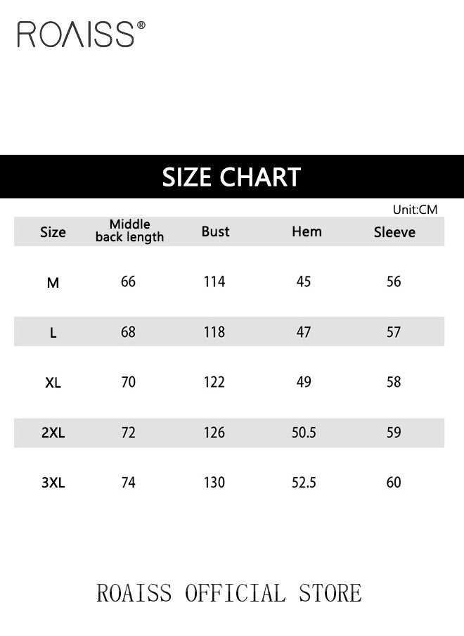 roaiss Mens Letter Graphic Sweatshirt Y2K Streetwear Oversized Light Weight Crew Neck Pullover Fall Loose Casual Sweat Shirts  - Image 3