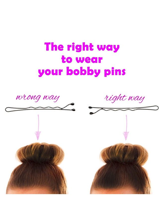 HP HIGH PROFILE Hair Styling Black Bobby Pins/Hair Bun Pins For Parlour And Home For Women And Girls Set Of 48 Pcs (5 Cm) - Image 5