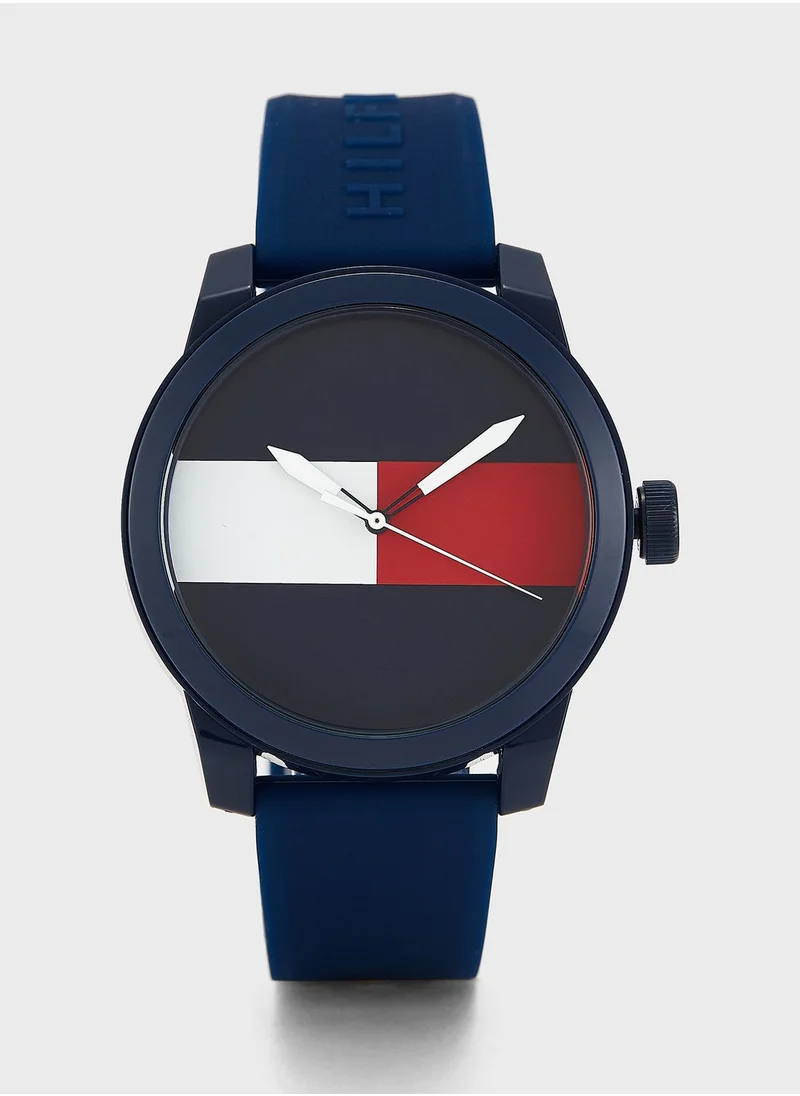 TOMMY HILFIGER Silicone Strap Analog Watch