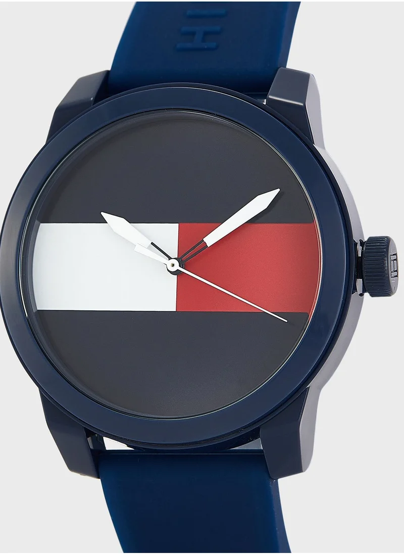 TOMMY HILFIGER Silicone Strap Analog Watch