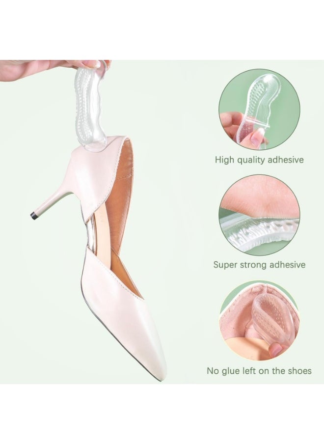Meetion Heel Pads for Shoes That are Too Big, Heel Protectors for Loose Shoes, Stop Heel Pain, Heel Blisters(4 Pairs)  - Image 4