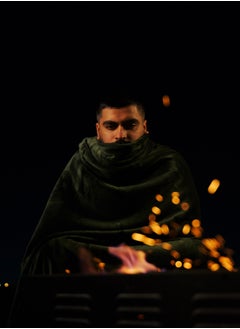 Neyam Neyam 100% polyester winter blanket. Size 200X150 - Soft and comfortable velvet blanket, dual colours. Dark blue colour  - Image 5