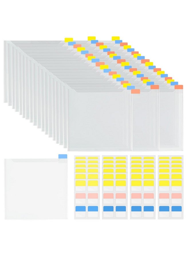 Caydo 36PCS 6x6inch Scrapbook Paper Storage, with 60PCS Sticky Index Tabs for Holding Scrapbook Paper, Cardstock, Vinyl Sheets - Image 1