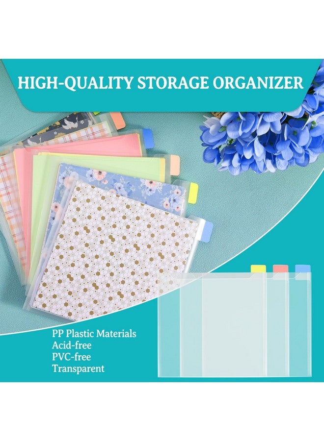 Caydo 36PCS 6x6inch Scrapbook Paper Storage, with 60PCS Sticky Index Tabs for Holding Scrapbook Paper, Cardstock, Vinyl Sheets - Image 5