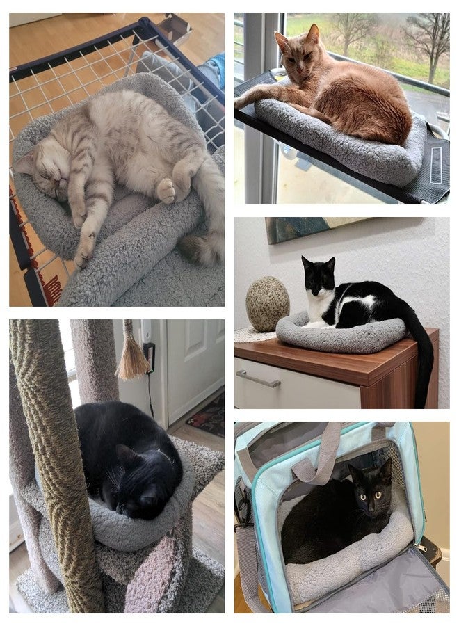 Billionchains Cat Bed Washable Indoor Cat Cushion Bed, Soft and Cozy Plush Pet Bed-S - Image 2