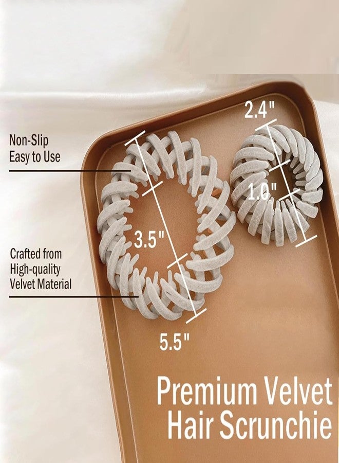 MOHILAA Bird Nest Hair Clip Velvet Bun Maker Ponytail Holder for Women - Image 2