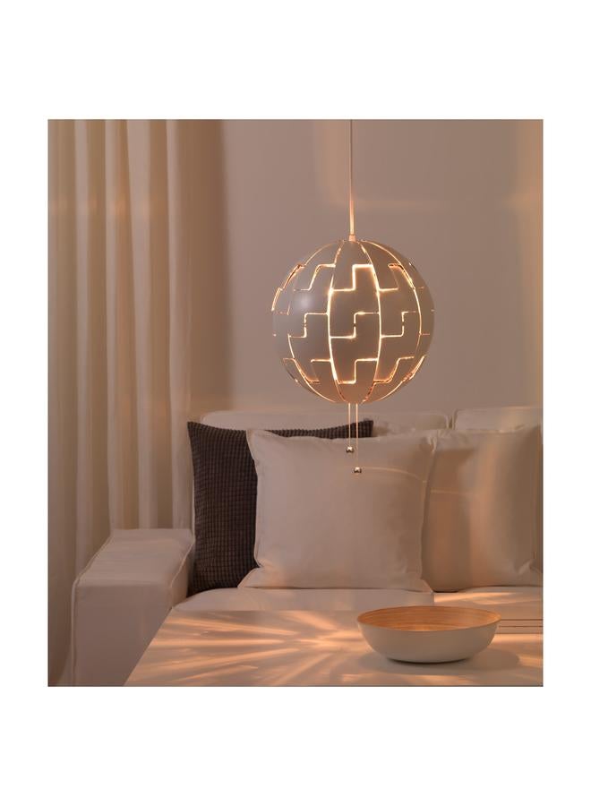 Zaboon Pendant Lamp, White/Silver-Colour, 35 Cm - Image 3